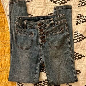 💙 High rise button fly BDG skinny jeans 🦋